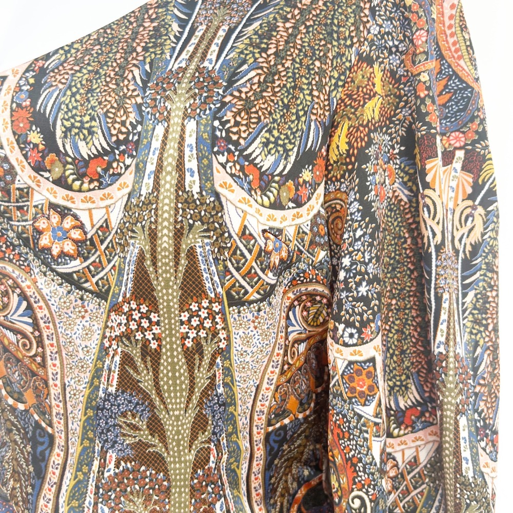 NWT Lulus Womens Mesmerizing Sight Paisley Print One Shoulder Bodysuit Size S - Picture 5 of 15